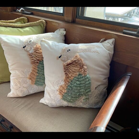 Anthropologie Bunny Accent Pillow - Picture 6 of 16